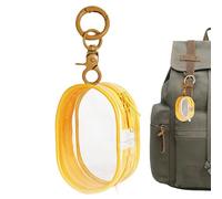 Clear Keychain Pouch - Transparent Mini Bag for Cards Small Items | PVC Material with Zipper Closure, Lightweight Design, Portable and Durable for Keys Travel Everyday Carry 3.94x2.36x1.38 in