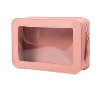 Clear Makeup Bag | Clear Toiletries Bag | Waterproof Toiletries Carry Pouch | Travel Toiletry Bag with Zipper | Adorable Cosmetic Bags Storage | Portable Clear Makeup Bag for Men and Women