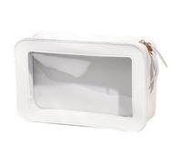Clear Makeup Bag | Clear Toiletries Bag | Waterproof Toiletries Carry Pouch | Travel Toiletry Bag with Zipper | Adorable Cosmetic Bags Storage | Portable Clear Makeup Bag for Men and Women
