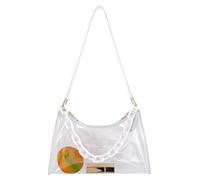 Clear PVC Shoulder Bag - Concert Stadium Approved Outdoor Sling Pack | Wate | Transparent Pouch | Travel Work Purse | for Women Men Beach Festival Sports Commuting