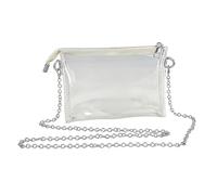 Clear Stadium Bag, Transparent Chain CCrossbody for Concerts & Events | Waterproof Jelly Design with Adjustable Strap, Ideal for Festivals, Beach, Travel & Quick Security Check