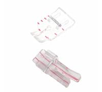 Clear View Patchwork-Fuß, 6,35 mm (1/4 Zoll), kompatibel mit Singer, kompatibel mit Brother, kompatibel mit Janome-Nähmaschine mit niedrigem Schaft, 2 Stück