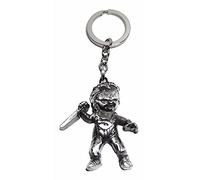 CLEARNICE Schlüsselbund Film Samen Von Chucky Fluch Des Chuck Schlüsselanhänger Antik Silber Vergoldet Metall Schlüsselanhänger Figur Spielzeug Schlüsselanhänger Einzelhandel
