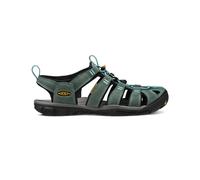 KEEN CLEARWATER CNX LEATHER, Damen Aqua Schuhe, Mehrfarbig (mineral blue/yellow 1014371), 38.5 EU (5.5 UK)