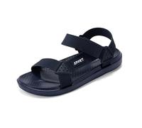 CLEIKS Damen Sportliche Sommer Sandalen Navyblau Wasserabweisende Slipper Offene Zehen Doppelriemen für Pool Camping und Wandern (Navyblau, 38EU, WEB250277-0)