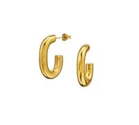 Cleo-Creolen-Ohrstecker aus Edelstahl