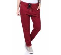 CLEO STYLE Damen Jogginhose im Boyfriend-Style Sweatpants für Freizeit Sport und Fitness 20 (DE/NL/SE/PL, Numerisch, 36, 40, Regular, Regular, Bordo)