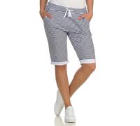 CLEO STYLE Kurze Damen Bermuda, leichte luftige Hose für den Sommer, kurzer Jogger für Freizeit und Strand 921 (34-40, Modell 2)