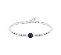 CLEOR Armband aus Stahl und Lapislazuli, Lapis Lazuli, Steel