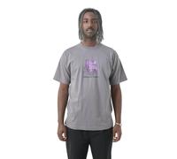 Cleptomanicx Embrace Basket T-Shirt Herren Lava Smoke XXL