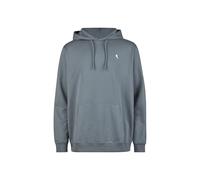 Kapuzensweatshirt CLEPTOMANICX "Hooded Embro Gull 2", Herren, Gr. L, blau (grau), 100% Baumwolle, bestickt, casual, normal, ohne Ausschnitt, Langarm, Sweatshirts, im klassischen Design (93568749-L) gr