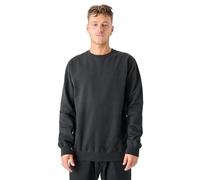 Sweatshirt CLEPTOMANICX "Ligull", Herren, Gr. S, schwarz, 100% Baumwolle, meliert, normal, Rundhals, Sweatshirts Sweatshirt, mit kleiner Möwen-Stickerei (35720253-S) schwarz