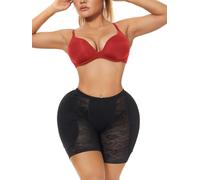 Clevvets Miederhose für Damen, flacher Bauch, Schlankheitsgürtel, Schlankheits-Shorts, Damen, Schlankheits-Shorts, figurformend, Schwarz , 46