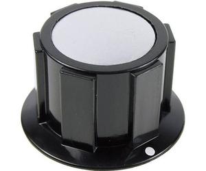 Cliff FC1616 FC1616 Drehknopf Schwarz, Silber (Ø x H) 25.4 mm x 15.1 mm 1 St.