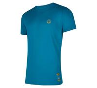 Climbing on the Moon T-Shirt M, Climbing T-Shirt - La Sportiva 900108 Carbon/Giallo M