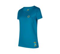 La Sportiva Damen Climbing on the Moon T-Shirt (Größe XS, blau)