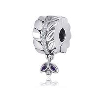 Clip-Charm, 925er-Sterlingsilber, Stopper, Pandora-Charm, für Panodora-Charm-Armband, Sterling-Silber Silber
