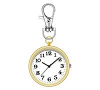 Clip Watch, Key Buckle Clip On Backpack Watch, Stylish Pendant Ticker, 3.23x1.57x0.28in Exquisite Clip Timer Bag Charm for Families, Holidays and Friends Gifting