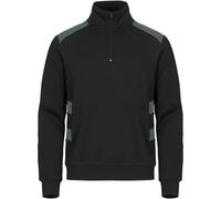 CLIQUE Ambition 1/2-Zip Sweatshirt 96 - schwarz/grau 3XL