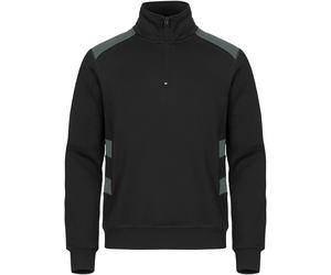 CLIQUE Ambition 1/2-Zip Sweatshirt 96 - schwarz/grau 4XL