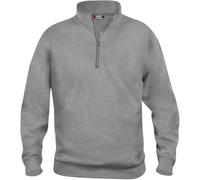 CLIQUE Basic 1/2-Zip Sweatshirt Herren 95 - grau meliert 4XL
