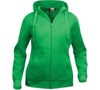 Clique - Damen Kapuzen Sweatjacke 'Basic Hoodie' / apfelgrün (605), XL