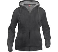 CLIQUE Basic Kapuzenjacke Damen 955 - anthrazit meliert L