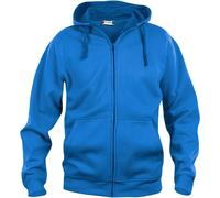 CliQue Herren Basic Full Zip Hoody Kapuzenpullover, Blickdicht, Blau (Königsblau), M