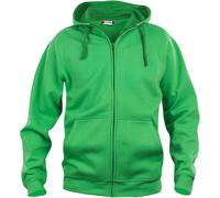 Clique Kapuzenjacke Basic 605 Full-Zip, blickdicht, Grün (Apfelgrün) Herren M