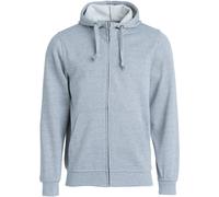 CLIQUE Basic Kapuzenjacke Herren 95 - grau meliert XS