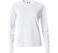 Clique Basic Langarmshirt Damen Weiß - XXL