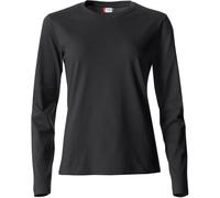 CLIQUE Basic Langarmshirt Damen 99 - schwarz M