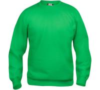 Clique Sweatshirt Basic Roundneck 605 – Rundhals, Polyester, Unisex, Apfelgrün 3XL