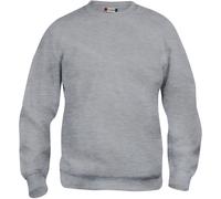 Clique Sweatshirt Basic Roundneck 95 – grau meliert – Größe L – Herren/Damen