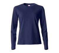 CLIQUE Basic Langarmshirt Damen 95 - grau meliert XL