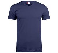 CLIQUE Basic V-Neck T-Shirt Herren 580 - dunkelblau XS