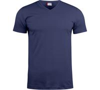CLIQUE Basic V-Neck T-Shirt Herren 580 - dunkelblau 4XL