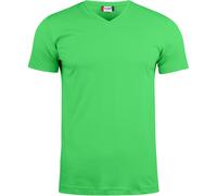CLIQUE Basic V-Neck T-Shirt Herren 605 - apfelgrün XS