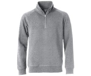 CLIQUE Classic 1/2-Zip Sweatshirt 95 - grau meliert 4XL