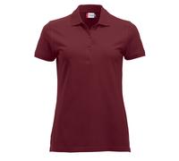 CliQue Damen Regular Fit Poloshirt,Rot (Burgunderrot), 36 EU (Herstellergröße:Small)
