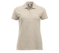 CliQue Damen Regular Fit Poloshirt,Beige (Light Khaki), 36 EU (Herstellergröße:Small)