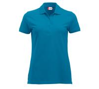 CliQue Damen Regular Fit Poloshirt,Blau (Türkis), 38 EU (Herstellergröße:Medium)