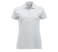 CliQue Damen Regular Fit Poloshirt,weiß, 38 EU (Herstellergröße:Medium)