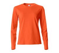 CLIQUE Basic Langarmshirt Damen 18 - orange XS
