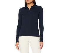 CliQue Damen Classic Long Sleeved Womens Marion Polo Poloshirt, Blau (Dunkles Marineblau), 38(Hersteller Größe: Medium)