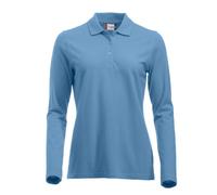 CLIQUE Classic Marion langarm Poloshirt Damen 57 - hellblau L