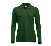 CliQue Damen Classic Long Sleeved Womens Marion Polo Poloshirt, Green (Bottle Green), 44(Hersteller Größe: XX-Large)