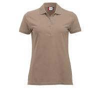Clique Damen Poloshirt Regular Fit – Beige (Caffe Latte) – Größe 38 (M)