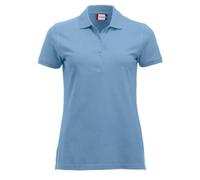 CliQue Damen Regular Fit Poloshirt,Blue (Light Blue), 38 EU (Herstellergröße:Medium)