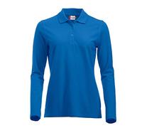 Clique Poloshirt Classic Marion 55 Langarm Regular Fit Damen Royalblau M